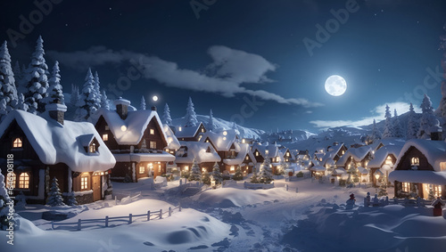 Enchanting North Pole: 3D Winter Wonderland in Santa's Village © Pixelzone