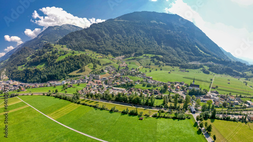 Blick auf den Sarnersee (Giswil), Kanton Obwalden, Schweiz, September 2023 photo