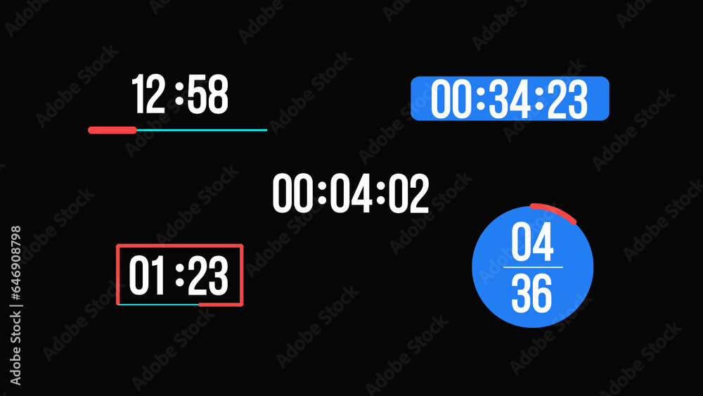 Original Countdown Timer Stock Template | Adobe Stock