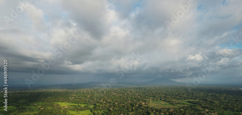 Panorama green Nicaragua landscape