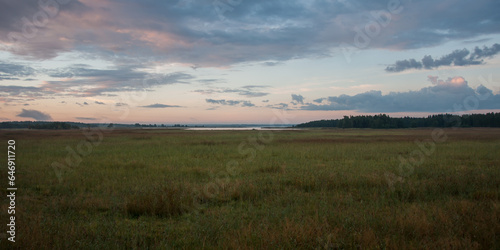 Early morning marshlands in Pori, Finland