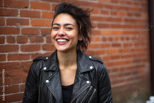 Young confident woman smiling