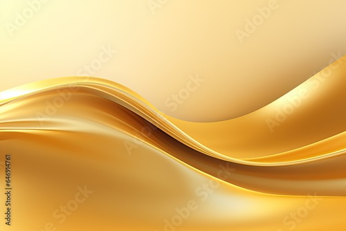 Yellow wavy abstract background for design