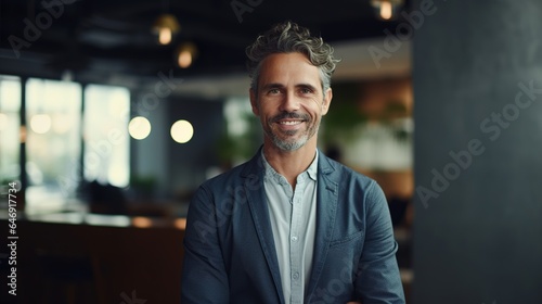 Happy, crossed arms, and portrait of a businessman in his office for corporate, professional, and pride purposes. Happiness, a smile, and a male employee for mission, natural, and management 