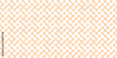 Seamless pattern with dots and wrapping tile texture with orange circle shape. Vintage decoration art illustration texture seamless pattern wallpaper for website and presentation, business background 