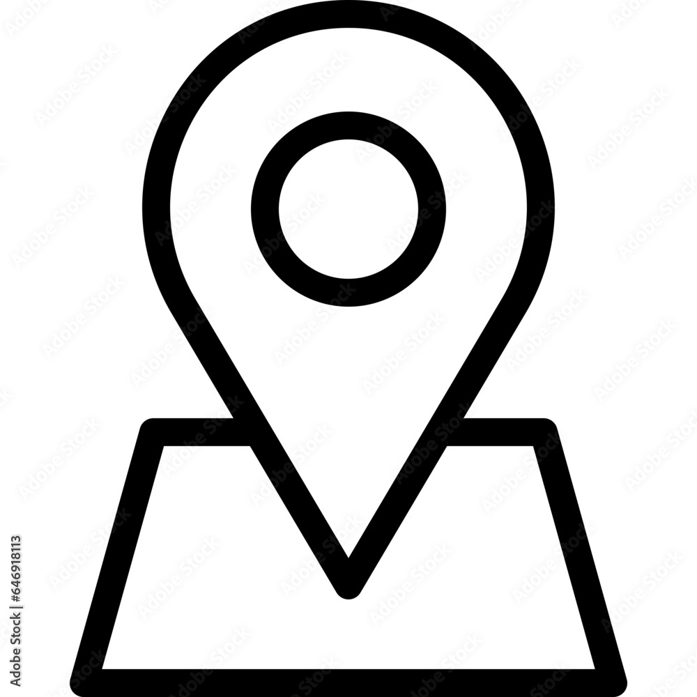 Location Simple Black Line Icon Location Simple Black Line Icon