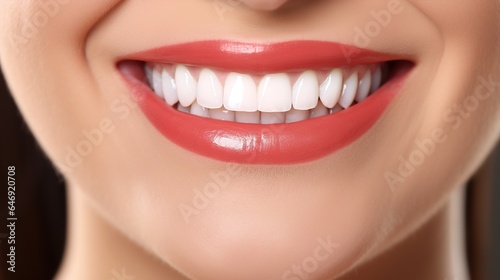 smile woman with great teeth. Dental treatment. The concept of dentistry.