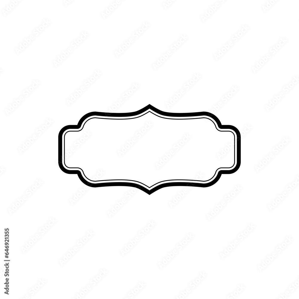 Decorative frame. Retro ornamental frame isolated on white background Decorative frame. Retro ornamental frame isolated on white background