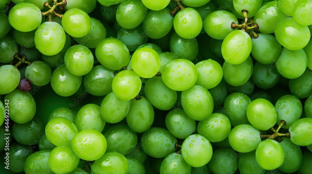 Green Grape, Full frame of fresh fruit background Green Grape, Full frame of fresh fruit background