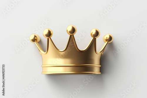 golden crown isolated on white