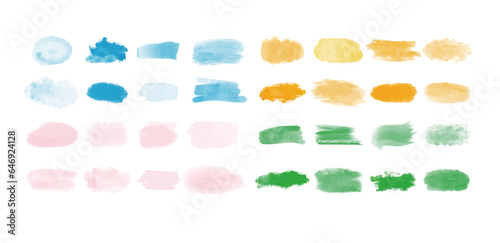Vector watercolor background. Watercolour splashes and dots texture. colorful hand drawn background.