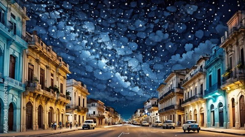 Cuba, under the starry sky photo