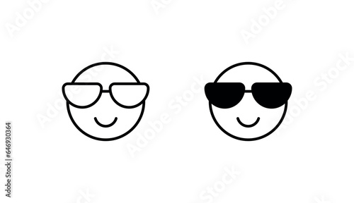 Handsome icon design with white background stock illustration