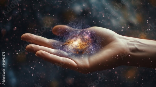 the universe in your hands © Aliaksei