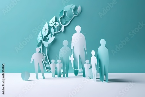 family of people. Generative AI
