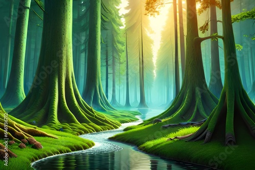 forest in the night