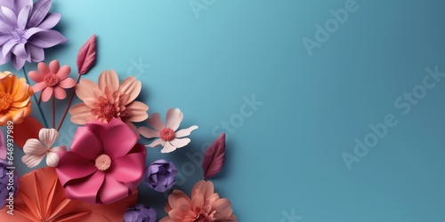 Beautiful abstract colorful floral design background. beautiful Generative AI AIG32 © Summit Art Creations
