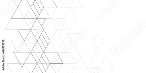 Abstract white background from geometric lines. Geometry drawing. Vector illustration.
