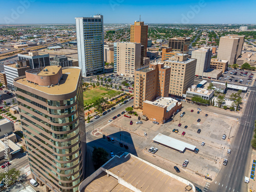 Aerial View of Downtown Midland Texas