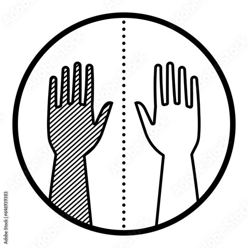 Skin pallor, pale complexion icon