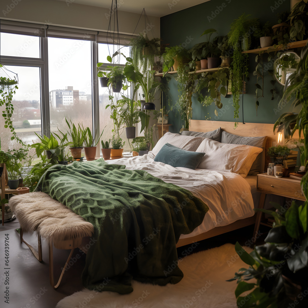 Obraz Urban Jungle Bedroom Incorporating A Plethora Of Indoor Plants   1000 F 646939764 SGAWU8rnlrucRseHNldrmplNZYJ2yhJ7 