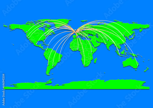 Cardiff  United Kingdom map - Concept map for Cardiff  United Kingdom on World map. Suitable for export concepts. File is suitable for digital editing and prints of all sizes.