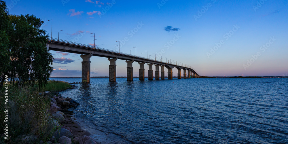 Öland Bridge Across The Kalmar Sound, Sweden