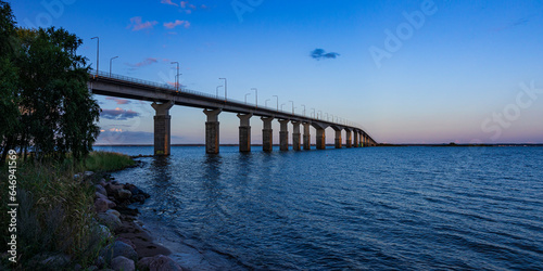 Fototapeta Naklejka Na Ścianę i Meble -  Öland Bridge Across The Kalmar Sound, Sweden