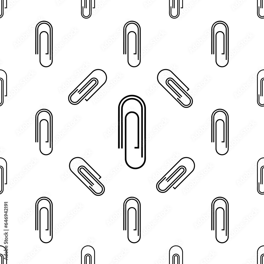 Paper Clip Seamless Pattern Paper Clip Seamless Pattern