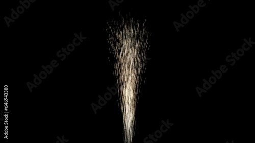 fireworks isolated on transparent background. Celebration, holidays, party decoration, stage performer animated with alpha channel