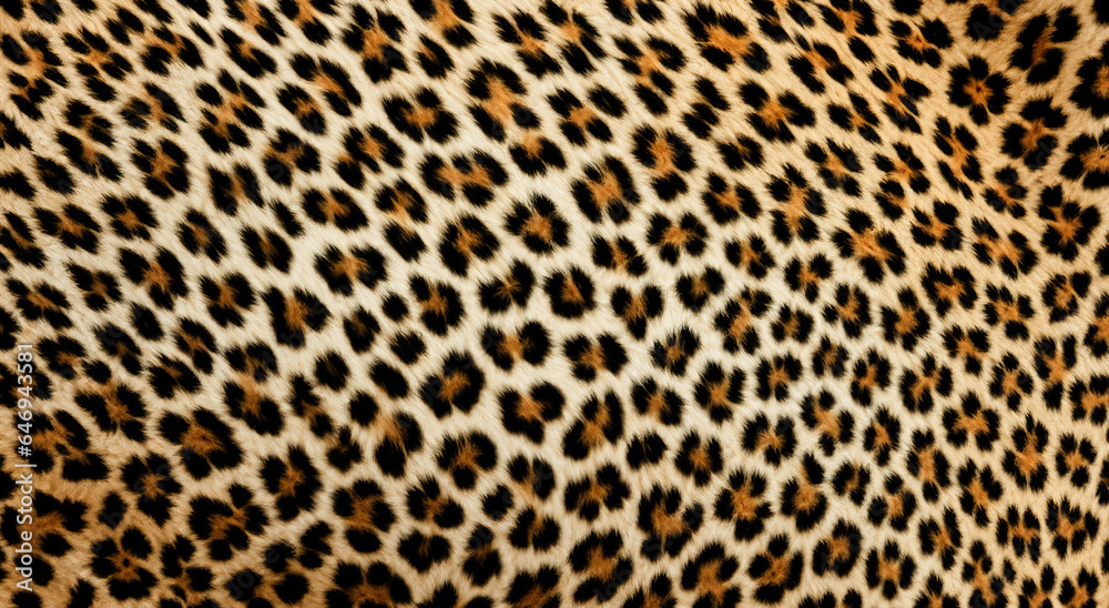 Foto de Jungle leopard skin texture in high definition and sharpness