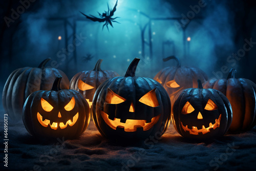Mysterious Halloween Night Render, AI Generative