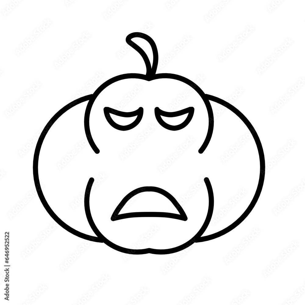 Obraz premium Helloween Pumpkin Outline