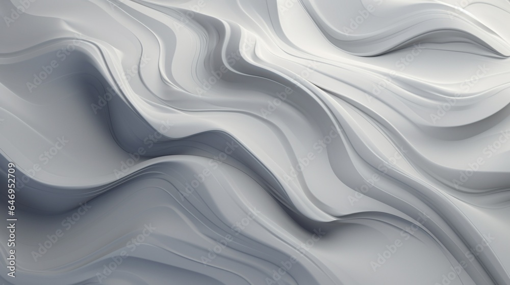Obraz premium Fluid abstract background in shades of grey and white