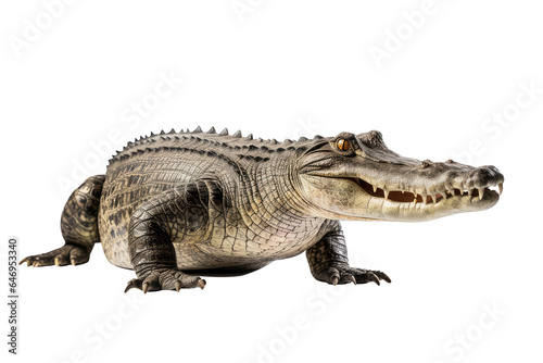 crocodile isolated in white © purich