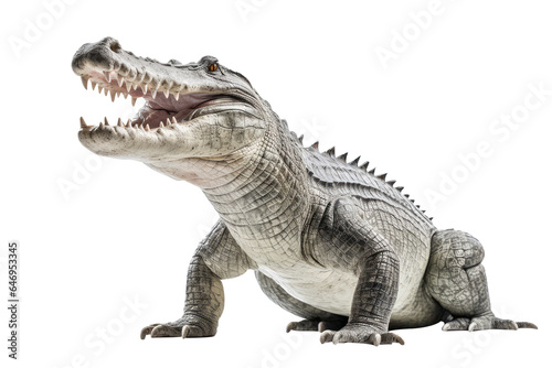 crocodile isolated in white