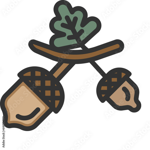 acorn color style icons