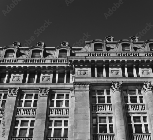 Classical façade composition in Brussels