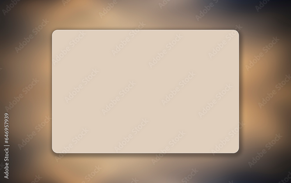 Card in light warm tone with copy space on a background of out-of-focus clouds in warm tones. Concept Template. Card in light warm tone with copy space on a background of out-of-focus clouds in warm tones. Concept Template.