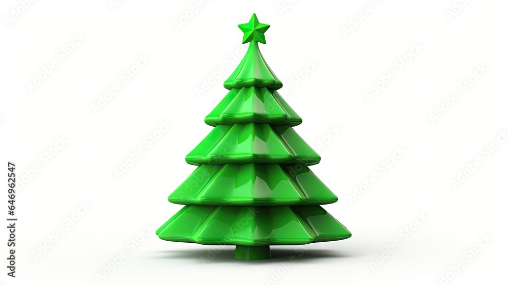 3d rendered christmas tree isolated on white background 3d rendered christmas tree isolated on white background
