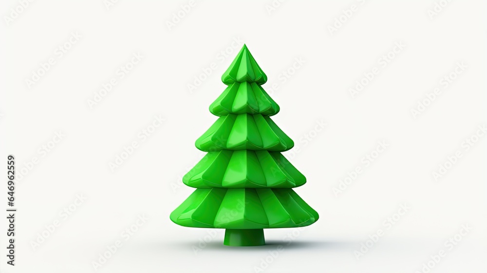 3d rendered christmas tree isolated on white background 3d rendered christmas tree isolated on white background