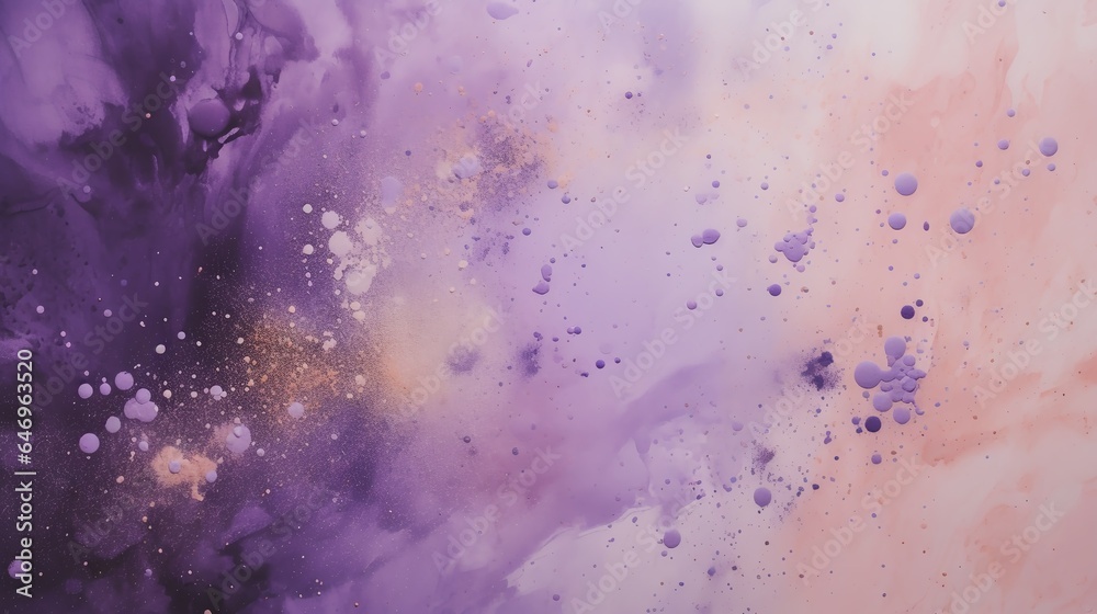 Scattered powder in light purple background - obrazy, fototapety, plakaty 