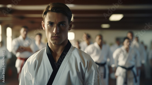 Dojo Dynamics: A Young Karateka's Journey in Teaching, Training, and Triumph with Observing Peers.