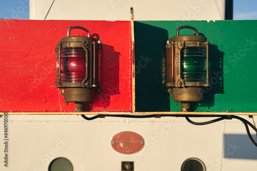 old boat lights for starboard and port side
