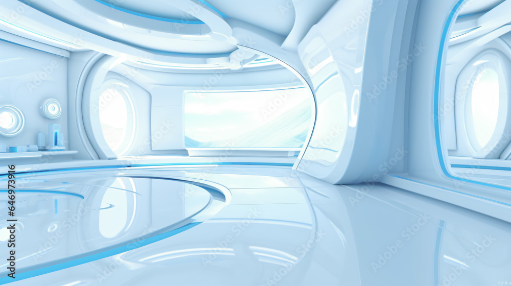 futuristic modern minimalist interior with a big empty white wall in geometric or biological shapes with beautiful chiaroscuro futuristic modern minimalist interior with a big empty white wall in geometric or biological shapes with beautiful chiaroscuro