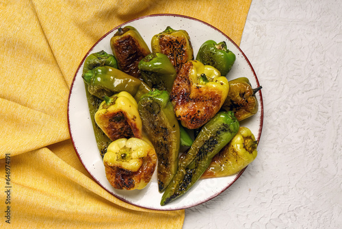 Roasted green and yellow be...