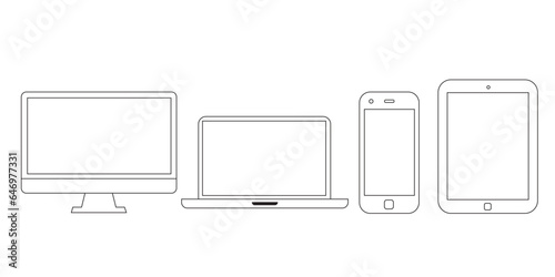 Device icons: smartphone, tablet, laptop and desktop computer