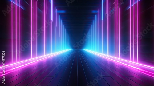 Abstract Futuristic Background with Pink and Blue