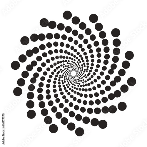 circular halftone dots background