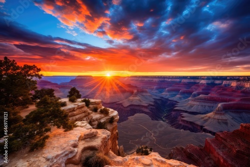A stunning sunset over a canyon © Fred